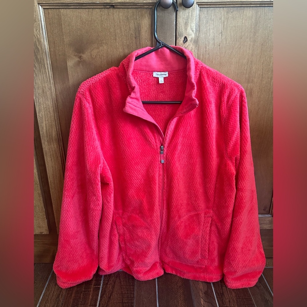 Talbots Vibrant Pink Fleece Jacket
